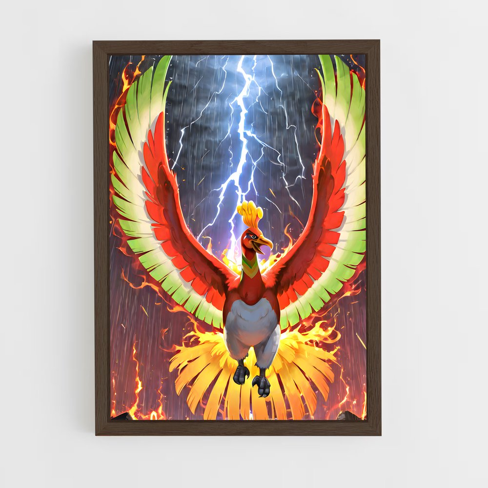 Poster L'Éclair de Ho-Oh – affiche Pokemon (vue 5)